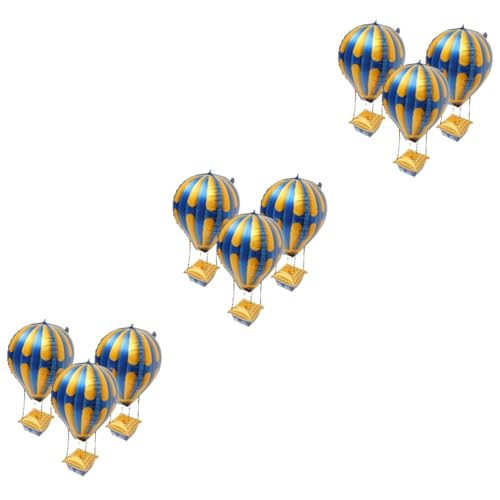 Garneck 12 Stk Heißluftballon Luftballons Kaninchen-Dekor hängender Ballon Girlande Ornament Partyzubehör Dekorationen für die Babyparty Aluminium Kranz Stall-Artefakt 4d von Garneck
