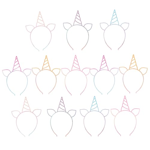 Garneck 12 Stück Einhorn Haarreif mit Glitzerhörnern und Ohren Bunte Kunststoff Haarbänder für Party Festival Karneval Farbenfrohe Sprühlack Verzierung Auffälliges Accessoire für Damen Garneck 12 Stück Einhorn Haarreif mit Glitzerhörnern und Ohren Bunte Kunststoff Haarbänder für Party Festival Karneval Farbenfrohe Sprühlack Verzierung Auffälliges Accessoire für Damen von Garneck