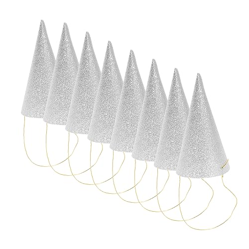 Garneck 12 Stück Geburtstagshut silberne Glitzerkegel Partydekorationen konisch Partykegelhut Kappen geburtstagsdekorationen festival kopfbedeckung Geburtstagskrone Kleinkindkrone Silver Garneck 12 Stück Geburtstagshut silberne Glitzerkegel Partydekorationen konisch Partykegelhut Kappen geburtstagsdekorationen festival kopfbedeckung Geburtstagskrone Kleinkindkrone Silver von Garneck