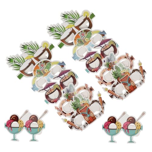 Garneck 12 Stück Teiliges Partybrillen Hawaii Thema Leichte Papiergläser Lustige Sommerparty Foto Requisiten Praktische Dekoration für Strand und Tanzveranstaltungen Garneck 12 Stück Teiliges Partybrillen Hawaii Thema Leichte Papiergläser Lustige Sommerparty Foto Requisiten Praktische Dekoration für Strand und Tanzveranstaltungen von Garneck