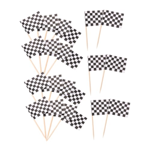Garneck 120 Stück Checkered Racing Flag Zahnstocher Party Deko für Cupcakes Cocktail und Obst Renn Themen Feierdekorationen Garneck 120 Stück Checkered Racing Flag Zahnstocher Party Deko für Cupcakes Cocktail und Obst Renn Themen Feierdekorationen von Garneck