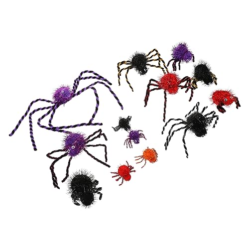 Garneck 13 Stück Halloween Spinnen Halloween Dekorationen Spinnen Requisiten Halloween Ornamente Künstliche Haarige Spinnen Künstliche Halloween Spinnen Haarige Halloween Spinnen von Garneck