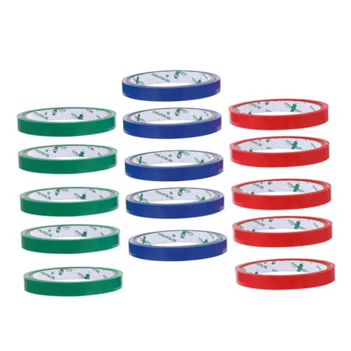 Garneck 15 Rollen Verpackungsband Farben Rot Blau Grün Klebeband für Beutelversiegelung Edelstahl Bag Sealer Klebeband Stark Haftend für Supermarkt Verpackung und Versiegelung Garneck 15 Rollen Verpackungsband Farben Rot Blau Grün Klebeband für Beutelversiegelung Edelstahl Bag Sealer Klebeband Stark Haftend für Supermarkt Verpackung und Versiegelung von Garneck