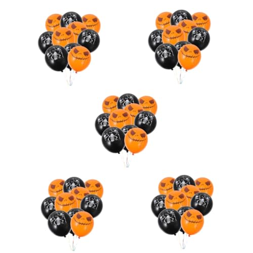 Garneck 150 Stk Ballon-kombination Kürbis Ballons Spukhausdekoration Latexballon Party Dekorativ Dekorativer Luftballon Kürbis-dekor Luftballons Geist Halloween von Garneck
