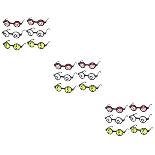 Garneck 18 Stck. Teiliges Horrorgläser für Halloween Lustige Partybrille mit Einzigartigem Design für Kostümparty und Fotorequisiten von Garneck
