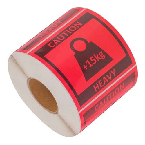 Garneck 1Rolle Schwere Warnetiketten für Versand Selbstklebende Team Lift Aufkleber Rolle Hochvisibel für Sicheren Transport Verpackung Garneck 1Rolle Schwere Warnetiketten für Versand Selbstklebende Team Lift Aufkleber Rolle Hochvisibel für Sicheren Transport Verpackung von Garneck