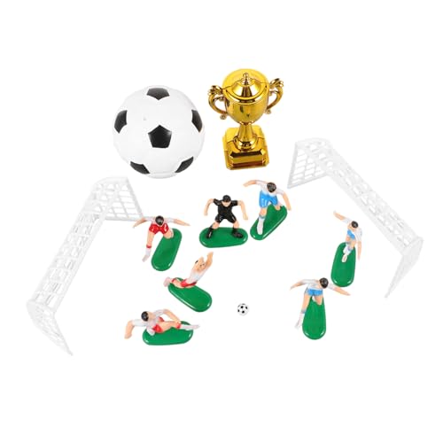 Garneck 1Satz Fußball Trophäe Kuchendekoration Für Sportveranstaltungen Plastikfußball Goldene Trophäe Für Geburtstagsfeiern Und Fußball Themen Dekoration von Garneck