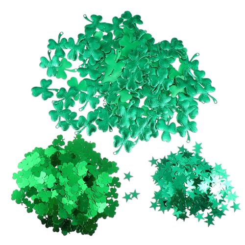 Garneck 1Satz Star Shape Papierausschnitte Shamrock Dekoration für Patrick's Day Strapazierfähige und Hochwertige Paillettendekoration Partyaccessoires von Garneck