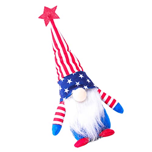 Garneck 1Stk Unabhängigkeitstag Puppe wichtelpuppe für für Valentinstag adventsgeschenke wohnungsdeko Zwergpuppe GNOME Puppenschmuck Wichtel- Stoff von Garneck