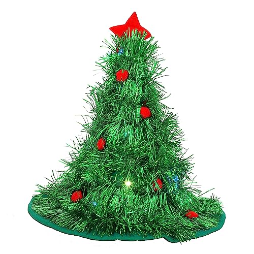 Garneck 1Stk Weihnachtsmütze fairy lights fairylights weihnachsbaum weihnachtsgeschenke für Weihnachtsbaum Hut lustige Partyhüte Weihnachtsglühender Hut Weihnachtsbaum-Lametta-Hut Vlies Garneck 1Stk Weihnachtsmütze fairy lights fairylights weihnachsbaum weihnachtsgeschenke für Weihnachtsbaum Hut lustige Partyhüte Weihnachtsglühender Hut Weihnachtsbaum-Lametta-Hut Vlies von Garneck