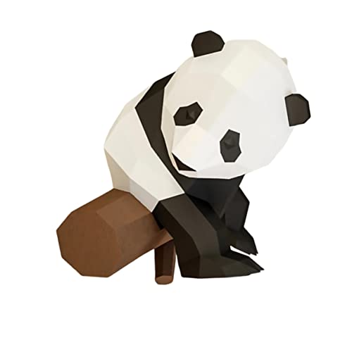 Garneck 1Stk handgeformte Dekoration pädagogisches Spielset Spielzeug spielbuch Erwachsene Origami-Papier 3D geometrisches Origami 3D-Papiermodell Tier schmücken Panda Kind von Garneck