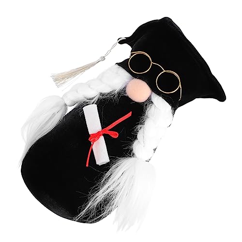 Garneck 1stück Graduation GNOME Puppe Mit Brille Faceless Doll Dekoration Für Abschlussfeiern Für Bachelor Vielseitig Einsetzbar Für Freunde Und Familie von Garneck