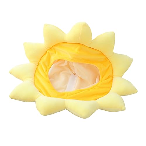 Garneck 1stück Lustiger Sonnenblumen-hut Für Partys Weiche Bequeme Mütze Für Kostüme Und Karneval Accessoire Für Cosplay Und Festlichkeiten Kreativer Sonnenblumen-partyhut von Garneck