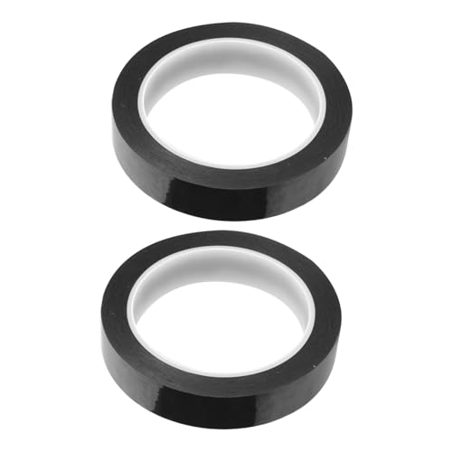 Garneck 2 Rollen Hitzebeständiges Isolierband Schwarz Elektriker Klebeband mit Hoher Temperaturbeständigkeit Säure Alkalibeständig Antistatisch Isolierende Reparaturrolle für Kabel und von Garneck