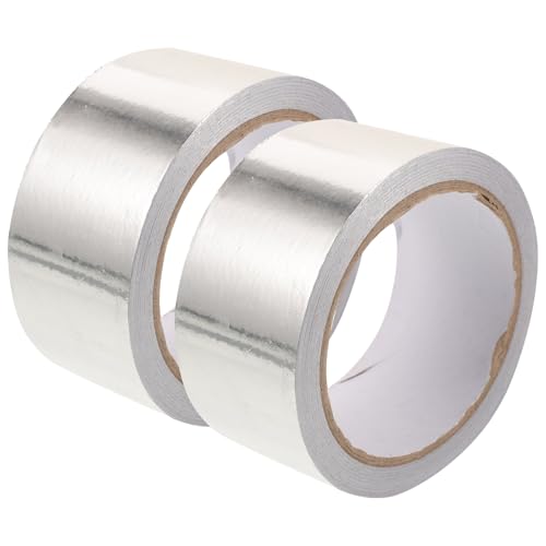 Garneck 2 Rollen Isolierendes Aluminiumfolie Klebeband Hitzebeständiges Dickes Band für Dichtungen für Lüftungsanlagen und Metallreparaturen Einfach zu Verwenden Garneck 2 Rollen Isolierendes Aluminiumfolie Klebeband Hitzebeständiges Dickes Band für Dichtungen für Lüftungsanlagen und Metallreparaturen Einfach zu Verwenden von Garneck