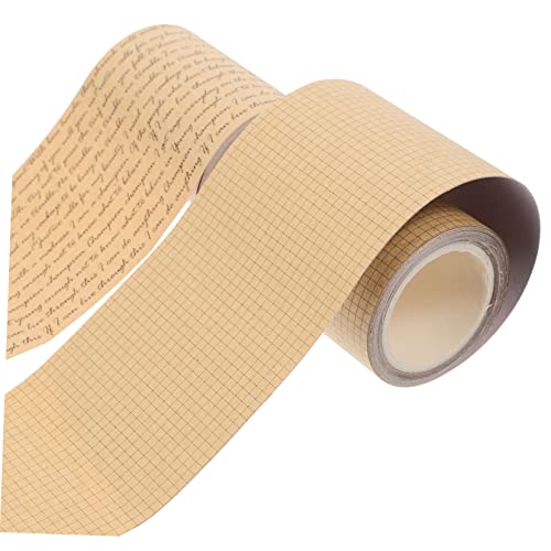Garneck 2 Rollen Kraftpapier Klebeband Vintage Dekoratives Bastelband für Scrapbooking Diy Kunsthandwerk Handwerkliche Dekorationen Garneck 2 Rollen Kraftpapier Klebeband Vintage Dekoratives Bastelband für Scrapbooking Diy Kunsthandwerk Handwerkliche Dekorationen von Garneck