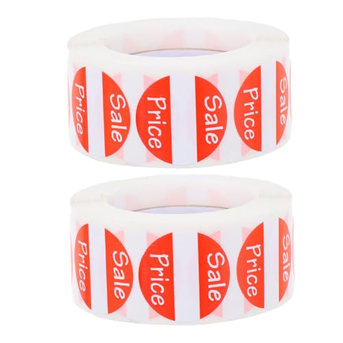 Garneck 2 Rollen Runde Rote Etiketten Aufkleber für Einzelhandel Vielseitig Einsetzbare Verkaufs Preisschilder für Supermärkte Verkaufsveranstaltungen Etiketten Garneck 2 Rollen Runde Rote Etiketten Aufkleber für Einzelhandel Vielseitig Einsetzbare Verkaufs Preisschilder für Supermärkte Verkaufsveranstaltungen Etiketten von Garneck