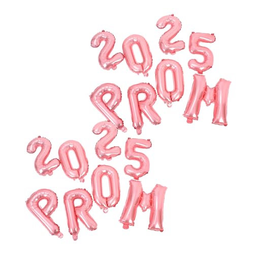 Garneck 2 Sätze Abschlussballons Roségold Folienballons für Graduierungsparty Dekoration für Abschlussfeiern Einfach zu Befüllen Drinnen Draußen Geeignet Langlebig und Elegant von Garneck
