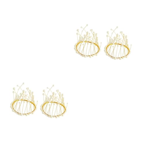 Garneck 2 Sätze Perl Crown Tortenaufsätze Elegante Kuchen Dekoration Für Hochzeiten Und Partys Tortendeko Und Kreative Backzubehör Für Unvergessliche Feiern 2 Stücke * 2 von Garneck