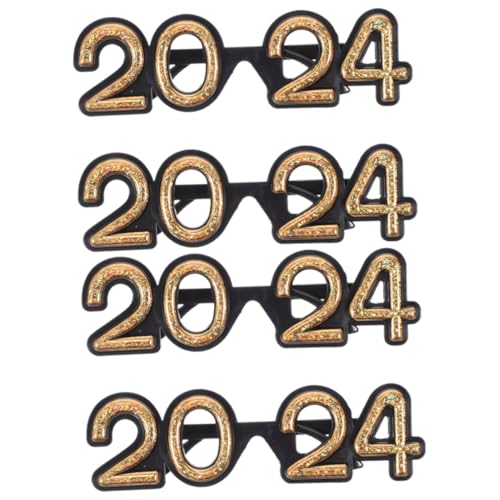 Garneck 2 Sätze Year Party Brillen Lustige Eyeglasses Requisiten Für Silvesterfeiern Fotorequisiten Und Praktische Party Dekoration 2 Stück * 2 von Garneck