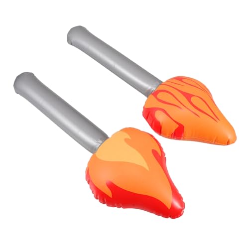 Garneck 2 Stück Aufblasbare Taschenlampe Aufblasbare Sportstütze Cosplay-party-dekoration Motto-party-accessoire Motto-party-requisite Aufblasbare Partydekoration Pvc von Garneck