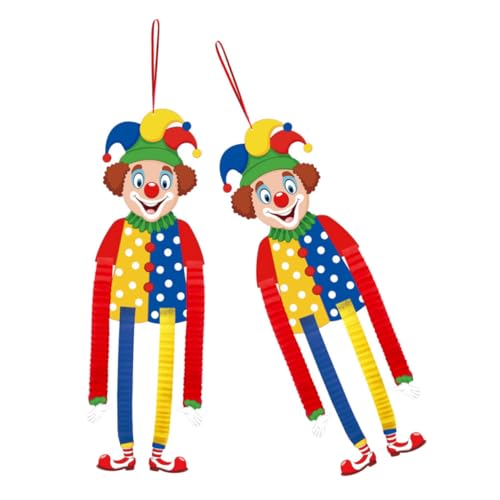 Garneck 2 Stück Clown -Ornamente Marionettenpuppen Tischdekorationen Für Den Karneval Der Elfendekorationen Karnevalsdekoration Karnevalsteller Zirkuskarneval Clown-Party Papier Garneck 2 Stück Clown -Ornamente Marionettenpuppen Tischdekorationen Für Den Karneval Der Elfendekorationen Karnevalsdekoration Karnevalsteller Zirkuskarneval Clown-Party Papier von Garneck