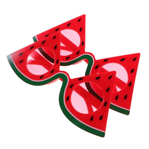 Garneck 2 Stück Hawaiian Partybrillen Lustige Wassermelonen Brille Leicht Wiederverwendbar Sommer Strand Luau Party Zubehör für Foto Requisiten und Kostüm von Garneck