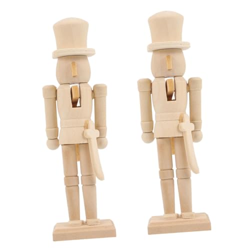 Garneck 2 Stück Holz Figur DIY Bastelbedarf für Weihnachten Große Holzornamente Dekoration für Zuhause und Restaurant Garneck 2 Stück Holz Figur DIY Bastelbedarf für Weihnachten Große Holzornamente Dekoration für Zuhause und Restaurant von Garneck