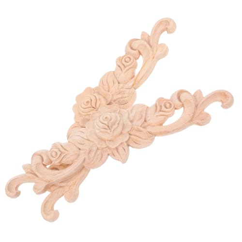 Garneck 2 Stück Holz Geschnitzte Applikationen Langlebige Möbel Ornamente für Schrank Wand DIY Dekoration Praktische Holzverzierungen für Kommode Mantel Garneck 2 Stück Holz Geschnitzte Applikationen Langlebige Möbel Ornamente für Schrank Wand DIY Dekoration Praktische Holzverzierungen für Kommode Mantel von Garneck