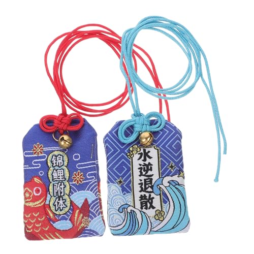 Garneck 2 Stück Japanische Koi Fisch Omamori für Glück und Reichtum Traditionelle Glücksbringer mit Schutzfunktion zum Aufhängen als Anhänger Garneck 2 Stück Japanische Koi Fisch Omamori für Glück und Reichtum Traditionelle Glücksbringer mit Schutzfunktion zum Aufhängen als Anhänger von Garneck