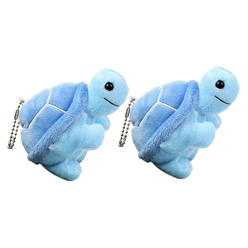 Garneck 2 Stück Kleine Schildkröten Anhängerfiguren Tragbarer Pool Kleine Ausgestopfte Schildkröte Schlüssel Miniatur Anhänger Frosch Zum Aufhängen An Der Handtasche Kuscheltiere von Garneck