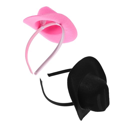 Garneck 2 Stück Mini Cowboy Hut Haarreif Western Party Kostüm Zubehör Damen Mädchen Festival Kopfschmuck Leicht und Bequem für Western Motto Halloween Cosplay Garneck 2 Stück Mini Cowboy Hut Haarreif Western Party Kostüm Zubehör Damen Mädchen Festival Kopfschmuck Leicht und Bequem für Western Motto Halloween Cosplay von Garneck