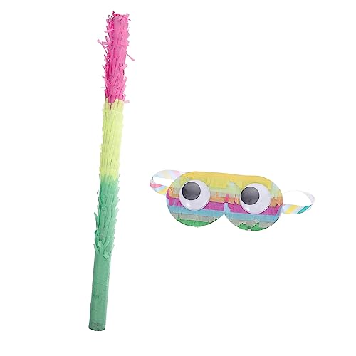 Garneck 2 Stück Piñata Geburtstags Krachmacher Stäbchen Für Geburtstagsparty Gastgeschenke Party Krachmacher Partytüte Kinderparty Zubehör Lolly Tüten Füller Maske Halloween von Garneck