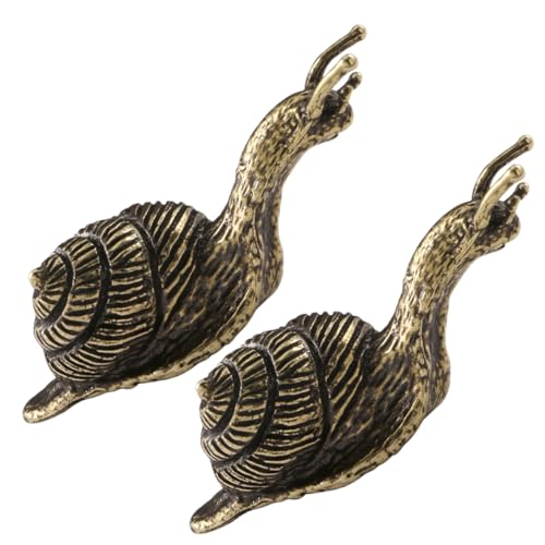 Garneck Schneckenstatue Vintage Figuren Ornamente Messing Schneckenfigur Sammlung von Garneck