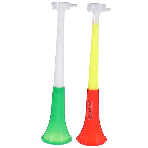 Garneck 2 Stück Trompete Hörner Musical tragbar hühner Fussball Spiele schienbeinschoner Fussball fußball Musikspielzeug Hornspielzeug für Plastik von Garneck