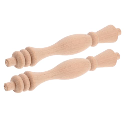 Garneck 2 Stück Unlackierte Holzbaluster für Innenstufen Römische Säule Design für Treppendekoration und Diy Projekte Robuste Holzspindeln für Möbelreparatur und Handwerk von Garneck