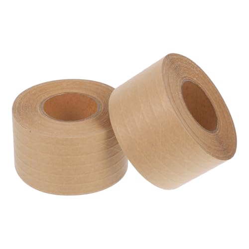 Garneck 2 Stück Verstärktes Kraftband Packband aus Papier Manipulationsband Aquarellband für Papier Klebeband für Verpackungskartons Versandklebeband Papier Klebeband Kraftpapier von Garneck