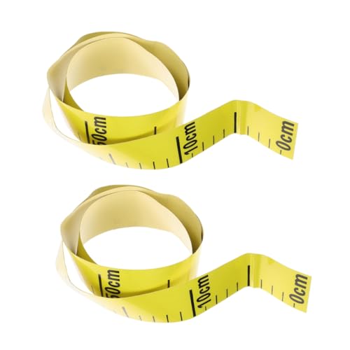 Garneck 2 Stück Wasserstandsskala Klebeband Aufkleber Selbstklebendes Maßband Selbstklebende Lineale Nützliches Klebelineal Für Den Wasserstand Klebeband Maß Yellow Pvc von Garneck