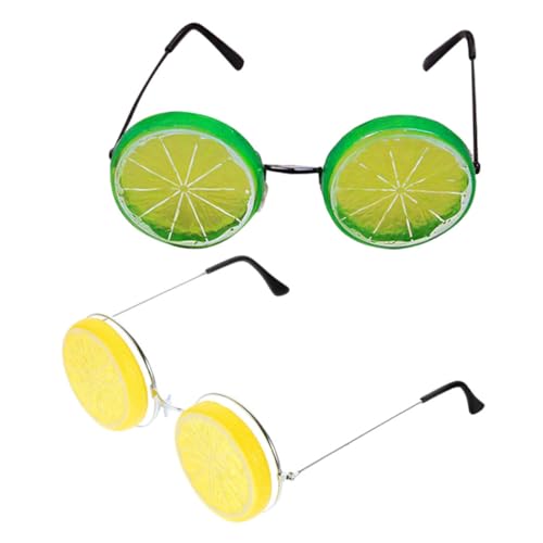 Garneck 2 Stück Zitronenbrille Party Sonnenbrille Lustige Hawaii Eyeglasses für Strand Beach Pool Party Sommer Event Zubehör Garneck 2 Stück Zitronenbrille Party Sonnenbrille Lustige Hawaii Eyeglasses für Strand Beach Pool Party Sommer Event Zubehör von Garneck