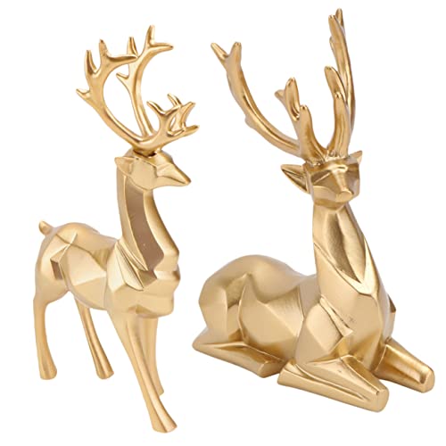 Garneck 2 Stücke Flauschigen Rentier Decor Luxus Weihnachten Deer Figuren Harz Moderne Decor Akzente Garneck 2 Stücke Flauschigen Rentier Decor Luxus Weihnachten Deer Figuren Harz Moderne Decor Akzente von Garneck