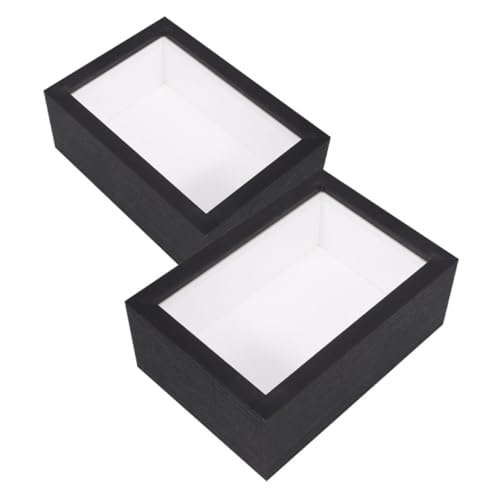 Garneck 2 Stücke Holz Bilderrahmen Schwarz Transparente Displaybox für Schmetterlingspräparate und Getrocknete Blumen DIY Specimen Collection Box Dekorativ für Wand und Tisch Garneck 2 Stücke Holz Bilderrahmen Schwarz Transparente Displaybox für Schmetterlingspräparate und Getrocknete Blumen DIY Specimen Collection Box Dekorativ für Wand und Tisch von Garneck