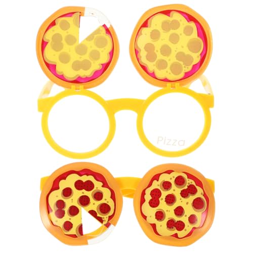 Garneck 2 Stücke Lustige Pizza Sonnenbrillen Für Und – Party Zubehör - Kostüm Brille Für Weihnachtsfeiern - Neujahr Und Themenpartys – Perfekte Und Dekorationen von Garneck