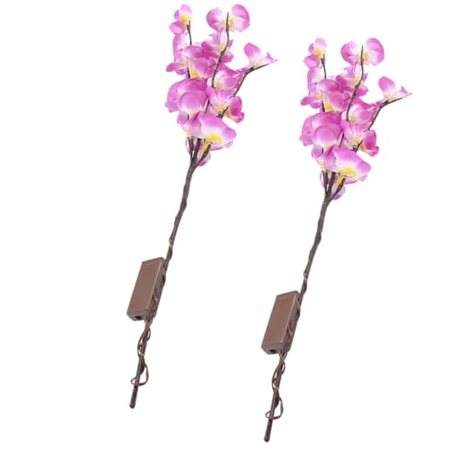 Garneck 2 Stücke Schmetterling Orchidee Zweige Lichter Phalaenopsis Baum Lichter Dekorative Lampe Keine Batterie Erforderlich Für Decor von Garneck