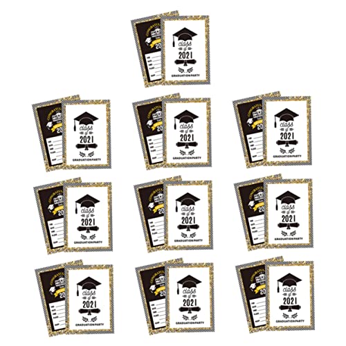 Garneck 20 Stück Grußkarte Partykarten Einladung zum Abschluss Einladungskarten zur Abschlussfeier Abschlusskarten Party-Gruß Party-Einladungskarte Papier Black Garneck 20 Stück Grußkarte Partykarten Einladung zum Abschluss Einladungskarten zur Abschlussfeier Abschlusskarten Party-Gruß Party-Einladungskarte Papier Black von Garneck