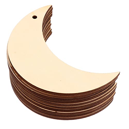 Garneck 20 Stück Holz Mondform Weihnachtsbaumanhänger Unvollendet - 10CM - Ideal Für DIY Projekte Und Kreative Bastelideen Perfekte Dekoration Für Weihnachten Und Ramadan Garneck 20 Stück Holz Mondform Weihnachtsbaumanhänger Unvollendet - 10CM - Ideal Für DIY Projekte Und Kreative Bastelideen Perfekte Dekoration Für Weihnachten Und Ramadan von Garneck