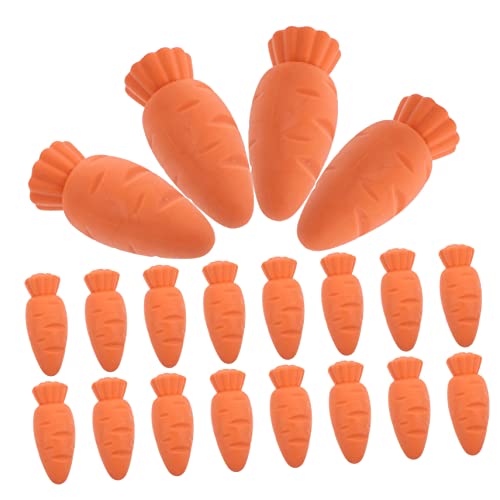 Garneck 20 Stück Karotten Radiergummis für Kreative Radierer Schulpreise Kawaii Designs Klassenzimmer und Partys von Garneck