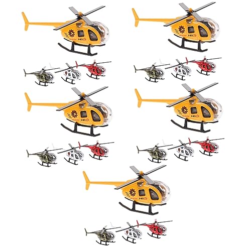 Garneck 20 STK Flugzeugmodell Für Kinder Krankenwagen Spielzeug Mini-Helikopter-Modell Hubschrauberspielzeug Für Kinder Decoraciones para Sala De Casa Auto Model Büro Legierung Haushalt von Garneck
