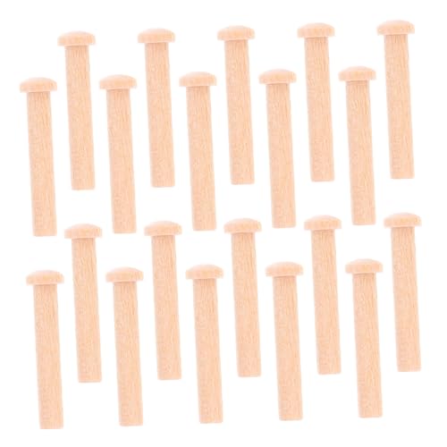 Garneck 20 Stück Mini Holz Nägel T förmiger Rundkopf Kleine Holznägel für Basteln Modellbau und Holzarbeiten Vielseitig Einsetzbar für Feine Handwerksprojekte Garneck 20 Stück Mini Holz Nägel T förmiger Rundkopf Kleine Holznägel für Basteln Modellbau und Holzarbeiten Vielseitig Einsetzbar für Feine Handwerksprojekte von Garneck