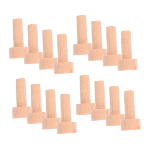 Garneck 20 Stück Mini Holzachsnägel aus Massivem Holz Naturbelassen für Möbel DIY Bastelprojekte Feine Holzarbeiten Robust und Vielseitig zum Bemalen Geeignet von Garneck