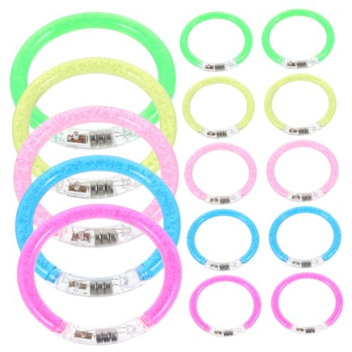 Garneck 20 Stück Neon Armbänder Leuchtende Partydekorationen Diy Fluoreszierende Zubehör für Garten Pool und Besondere Anlässe Garneck 20 Stück Neon Armbänder Leuchtende Partydekorationen Diy Fluoreszierende Zubehör für Garten Pool und Besondere Anlässe von Garneck